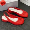 Tabi Ballerina Shoe Women Luxury Designer Sandal Half Casual Shoes Ballef Flat Leather Ankle Heel Slip On Boot Lambskin Calf Dance Size4k
