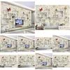 Fonds d'écran Haute qualité Personnaliser Taille Moderne Rétro Floral Papillon 3D TV Mur Papier Peint Pour Murs 3 D Salon Drop Livraison Ho Dhugb