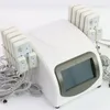 Portable Effective slim lipolysis laser anti-cellulite 5mw Diode 650nm 14pcs lipo laser pads body sculpting machine