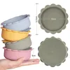 Copos pratos utensílios personalizados bonito dos desenhos animados leão tigela garfo colher bebê silicone talheres conjunto meninos e meninas treinamento comendo tigela forte sucção 231024