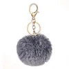 Party bevorzugt Key-Chain-Schwarz-Weiß-Creme-Farbe Plüsch Ball Durchmesser 8cm gefärbter Spitze imitieren Rex Rabbit Toy Accessoires Drop liefern Dhayk