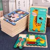 Andra leksaker Baby Wood Montessori Puzzle Child Game Träpussel 3D Cartoon Animal Puzzle Babies Toys Puzzles for Kids 1 2 3 Year Oldl231024