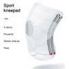 ELBOW KNEE PAYS 1PC Sports Knepad Män Kvinnor Pressuriserade elastiska knäskydd Artrit Joints Protector Fitness Gear Volleyball Brace Protector 231024