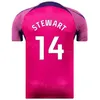 23-24 Club Team Soccer Sunderland Jersey 20 CLARKE 24 NEILL 5 BALLARD 7 BELLINGHAM 39 EKWAH 21 PRITCHARD 32 HUME 21 PRITCHARD 10 ROBERTS Football Shirt Kits Pink White