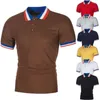 Polos pour hommes Polos Jogger Entraînement à manches courtes Tops Tee Fitness Sports Pull Business Vêtements pour hommes Été Revers Streetwear