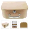 Present Wrap Suitcase Portable Storage Box Paper Cosmetics Container Bröllopsgäster Holder Creative Child