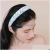 Hair Band Japan And South Korea Sweet Ins Midsummer Watercolor Tip French Simple Volume Sponge Hoop Accessories Wholesale Drop Deliv Dhvj9