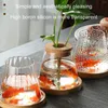 Floreros Plantas hidropónicas Maceta Retro Mesa transparente Florero de vidrio para sala de estar Decoración de escritorio