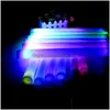 Andra evenemangsfestleveranser 101530st BK Colorf LED Glow Sticks RGB Foam Stick Cheer Tube Dark Light Birthday Wedding Festival Drop DHDWP