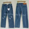 Damesjeans Maat XS-5XL Denim Geborduurde rechte stijl Casual broek 22102 Met stofzak