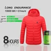 Uomo Piumino Parka Inverno Smart Usb Addominale Indietro Riscaldamento elettrico Giacca di cotone caldo Cappotto casual Streetwear Moletom Masculinos 231024