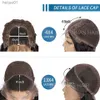 Синтетические омбр -передние парики для женщин для женщин от обесцвечиваемых узлов180, предварительно подготовленные 13х4 бразильские волосы Кертные кружевные фронтальные WIGL231024