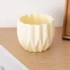 Vasi Vaso in plastica dall'aspetto ceramico Resistente alla rottura Stile geometrico Accento per tavolo da soggiorno Home Office