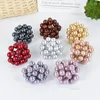 Decorative Flowers 100pcs Mini Artificial Fruit Berries Plastic Pearl Stamens Fake Cherry Wedding Christmas DIY Gift Box Wreaths Decoration