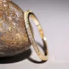 Bandringe Huitan Minimalistische dünne Ringe für Frauen Hochzeit Brillanter Kubikzircon Hochwertiger vielseitiger weiblicher Fingerringschmuck 231024
