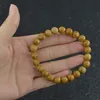 8mm Natural stone yellow wood bracelet Gemstone Healing Power Energy Beads Elastic Stretch stone round Beads bracelet