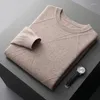 Maglioni maschili smpevrg di alta qualità in cashmere maglione autunno inverno inverno la solida maglietta con scollo femminile a maniche lunghe a maniche lunghe a maglia