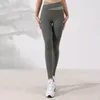 Luluwomen Professionelle Yoga-Alignment-Hose für Damen, hohe Taille, eng, elastisch, nackt, V-förmig, farblich passend, schlanke Sporthose, Yoga-Leggings