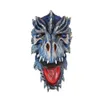 cosplay Eraspooky Horreur Glace Bleu Gelé Dragon Cosplay Masque Légende Médiévale Monstre Latex Masques Halloween Costume Accessoires Headgearcosplay