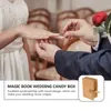 Presentförpackning 10st kreativa bokformade godisfodral tema lådor bröllop borddekor