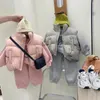 Manteau en duvet pour filles, gilet, Parka, vêtements d'extérieur pour enfants en bas âge, vêtements chauds, sans manches, en coton solide rembourré, 2-7 ans, hiver et automne