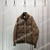 Piumino da uomo di design Parka Piumino nero con cappello Cerniera premium casual outdoor invernale calda ispessita Giacca marrone kaki per giacca da coppia da uomo