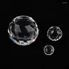 Chandelier Crystal 15/25/50mm Clear Hanging Ball Glass Prism Sun Cather Faceted Balls For Chandeliers Part Home Wedding Light Decor 1pc