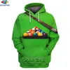 Heren Hoodies SONSPEE Amerikaans Biljart Mannen Vrouwen Mode Snooker Tops Zwart 8 Hoodie Unisex Lange Mouw Trui