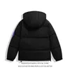 Men's Down Parkas Solid Hooded Thick Warm Winter Men Bomber Puffer Jacket Unisex Women Parka Couple High Streetwear Coat Varisty Chic Daily Wear 231023