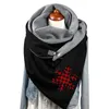 Sjaals Dames Retro Print Boheemse sjaal Driehoek Winter Warme korte hoofddoek