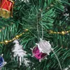 Decorazioni natalizie 12 pezzi Natale piccolo tamburo all'aperto Albero di Natale ornamenti pendenti Mini scatola di regali fai da te Decorazioni per feste di sera a casa di Capodanno HKD231024