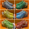 2023-Designer sneaker trainer sapatos casuais lona couro abloh branco verde vermelho azul carta sobreposições plataforma de moda homens mulheres