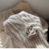 女性用セーターディープタウン秋の編み編みセーター女性韓国ファッションビンテージ刺繍オールドマネースタイルジャンパー女性美的冬