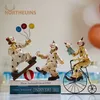 Christmas Decorations Resin Poker Clown Figurines Circus Buffoon Magic Joker Doll Statue Home Living Room Desktop Decor Childrens Gifts Objects Items 231023