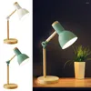 Tafellampen Nordic Bureaulamp Oogbescherming Minimalistisch Slaapkamer Houten Lezen Nachtkastje Wonen Creativiteit Kunstkamer Z8D7