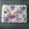 Kwiaty dekoracyjne 3D Flower Wall Dekoracja Świąteczna panel jedwabny na ślub Baby Shower Event Girls Room Flores Artificials