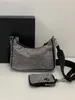 Hochwertige Diamant-Handtasche, Hobo-Tasche, Designer-Umhängetaschen für Damen, Brusttasche, modische Tragetasche, Ketten, Hand-Damen-Presbyopie-Geldbörsen-Handtaschen