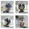 Bérets 100pcs hiver dessin animé enfants chapeau costume de noël bonnet tricoté animal casquette accessoires de mode chapeaux, écharpes gants chapeaux casquettes Otvjx