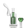 Zielone 18 mm złącza rozproszone drzewo ramion Percolator Glass Bubbler Water Rigs