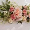 Dekorative Blumen Hochzeit Bogen künstliche Rose Blumen Swag für Dekoration Läufer Girlande Tischdekoration