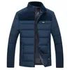 Mens Down Parkas Plush Thicked Stand Collar Winter Jacket Parker Coat WARME TOCK ZIPPER POLLED Overcoat For Men 231024