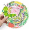 50 pcs cute caterpillar cartoon animal creative graffiti computer decoration PVC fashion car skateboard phone case stickers