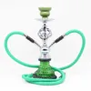 Arabisch afgewerkte shisha waterpijp dubbele buis klein formaat hete verkoop Fried Dough Twists nieuwe waterpijp complete set