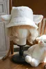 Chapeaux à larges bords Chapeaux de seau Chapeau de seau de mouton Baa fait à la main Casquette de mouton Lolita avec oreilles Fille mignonne Matériel de laine d'agneau Noir Blanc Chapeau d'oreille de mouton Cadeau de vacances 231023