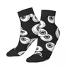 Chaussettes pour hommes Polyester Tube bas globes oculaires humains respirant décontracté chaussette courte