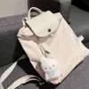 Mochila de nylon masculina e feminina, bolsa de viagem, designer, grande capacidade, bolsa de ombro, logotipo, bolsa bordada, à prova d'água, zíper, mochila escolar