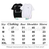 T-shirt classica a maniche corte ampia alla moda T-shirt da uomo Plus Lettera Freccia Croce modello in bianco e nero S-XL
