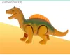 Andra leksaker Electric Walking Dinosaur Toys Glowing Dinosaurs med Sound Animals Model for Children Children Interactive Giftl231024