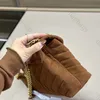 Alta qualidade Loulou designer saco de luxo marrom crossbody sacos designer mulher bolsa inverno veludo sacos de ombro mulheres camurça luxurys bolsas em forma de y bolsa