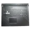 Asus G731GU-1C için Dizüstü Palmrestkeyboard Touchpad ile arkadan aydınlatmalı yeni siyah kapak 90NR01T3-R32KO0 V185062bs1 Kr